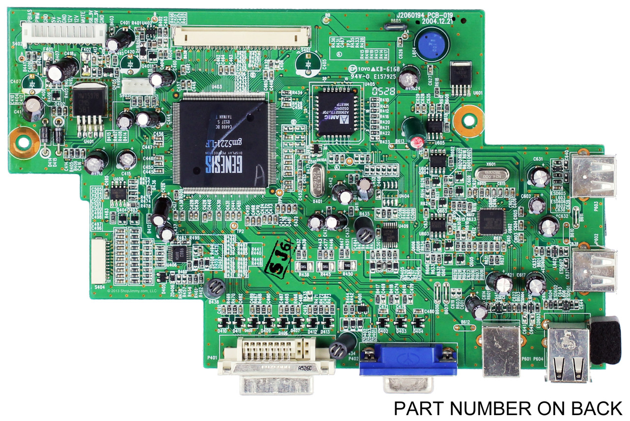 NEC 08.4LM58.111 (J2060194 PCB-019) Main Board for LCD1970GX