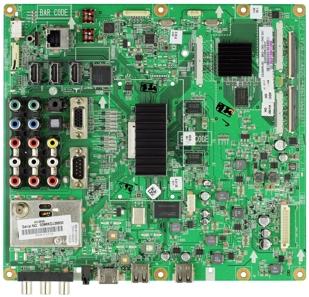 LG 3642-1052-0150 (EAX61746410(0)) Main Board for 42LD550-UB