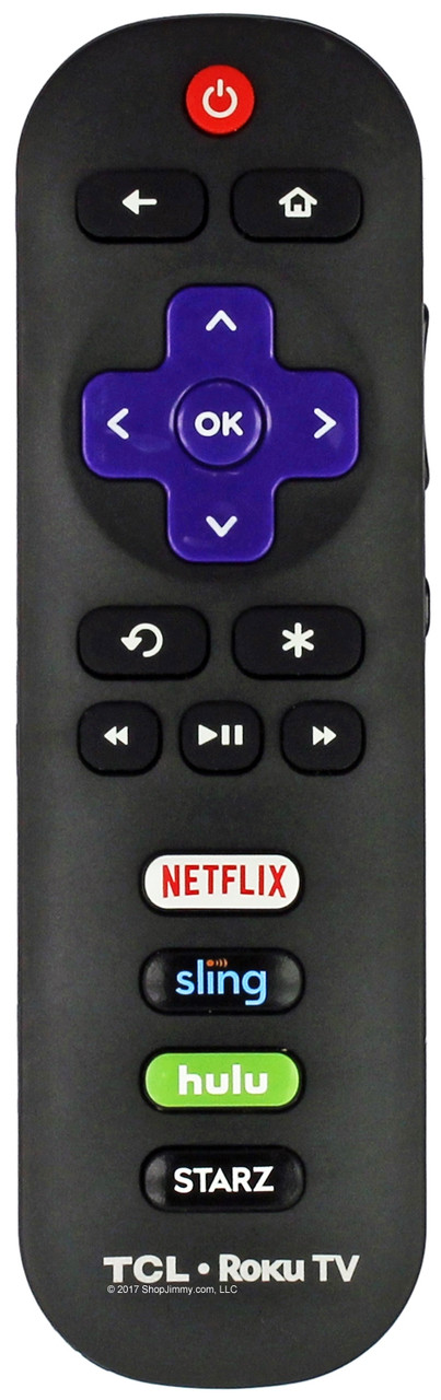 TCL RC280 Roku Remote Control w/ Netflix Sling Hulu Starz -- OPEN BAG