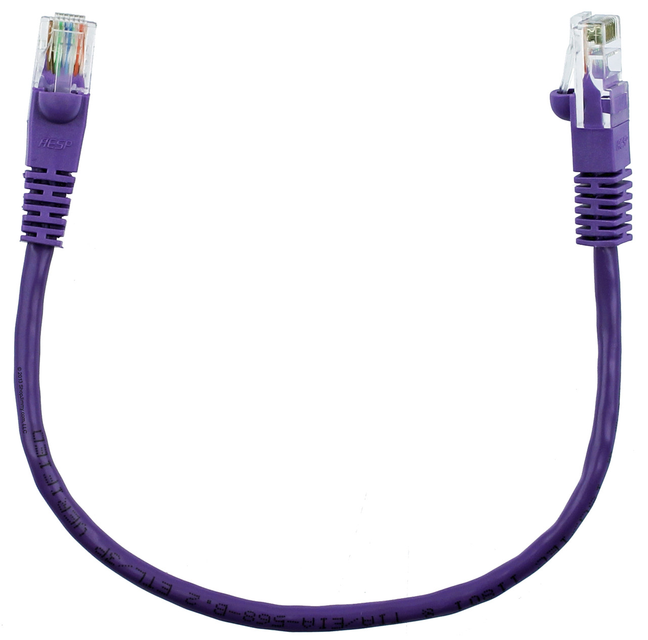 Quiktron 570145001 1ft Value Series Cat5E Booted Patch Cord Purple