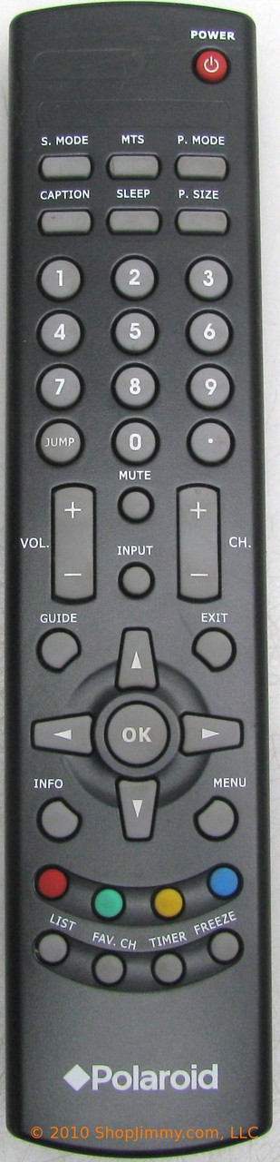 Polaroid 845-042-GF1XAB-PH Remote Control