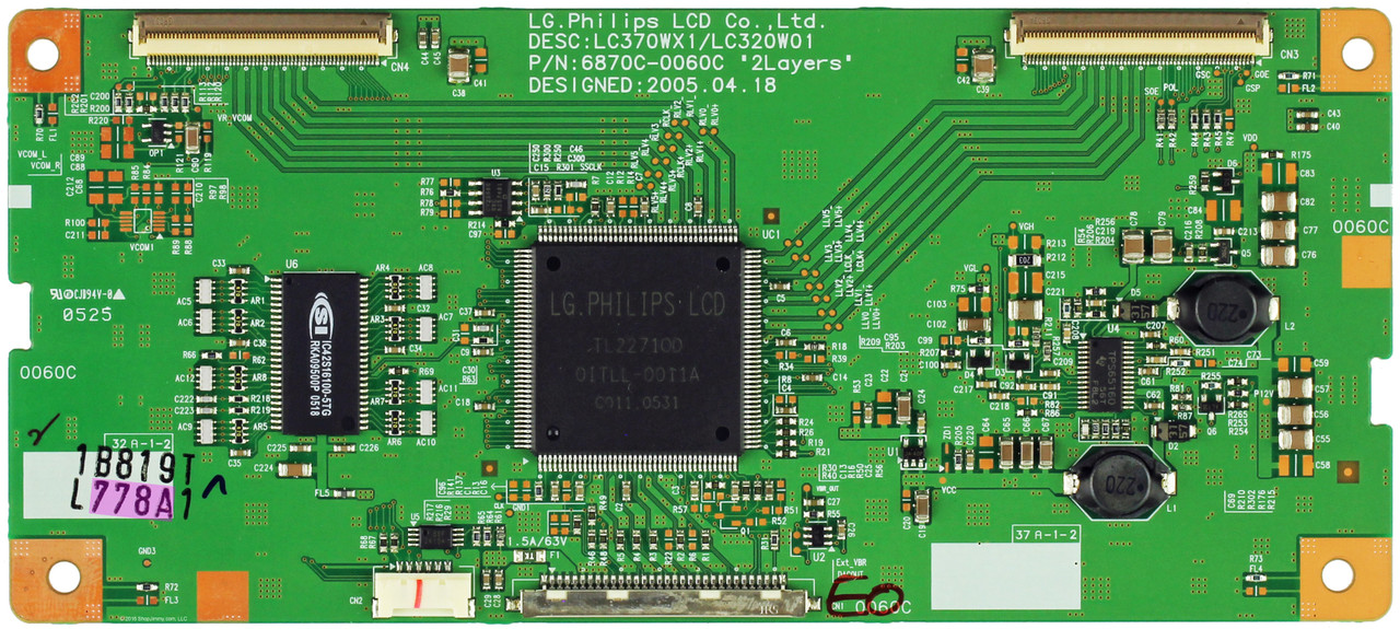 Hitachi 6871L-0778A (6870C-0060C) T-Con Board for 32HDL52