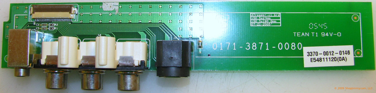 Vizio 3370-0012-0146 (0171-3871-0080) Side AV Board