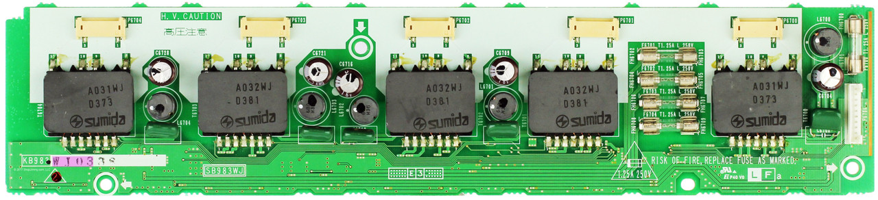 Sharp DUNTKB983FE03 (KB983, SB983WJ) Backlight Inverter