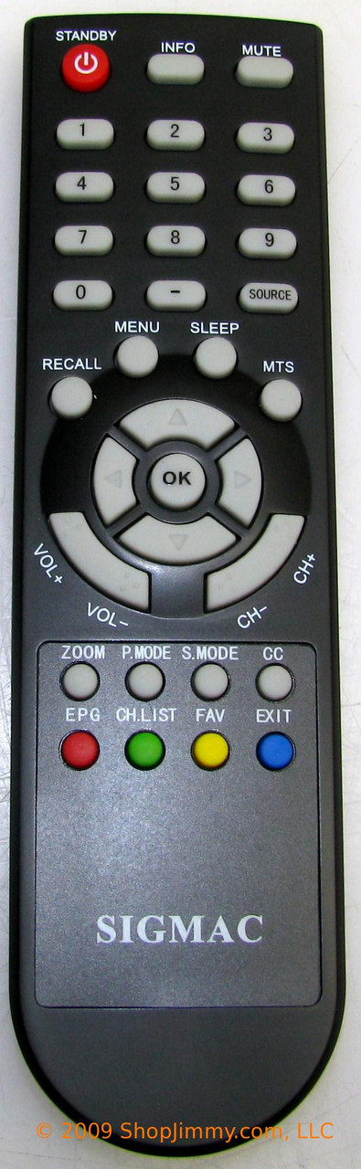 Sigmac NE32AB1 Remote Control