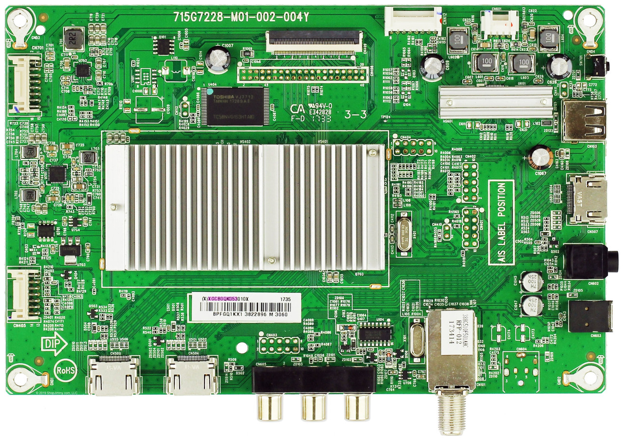 Insignia 756TXGCB0QK053 Main Board for NS-39DR510NA17