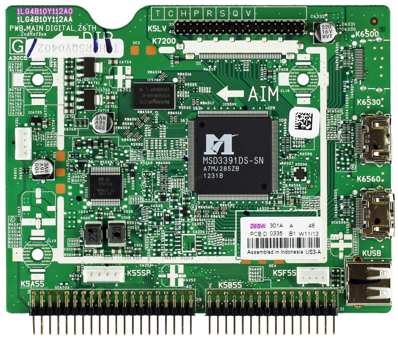 Sanyo 1LG4B10Y112A0 Z6SW Digital Main Board