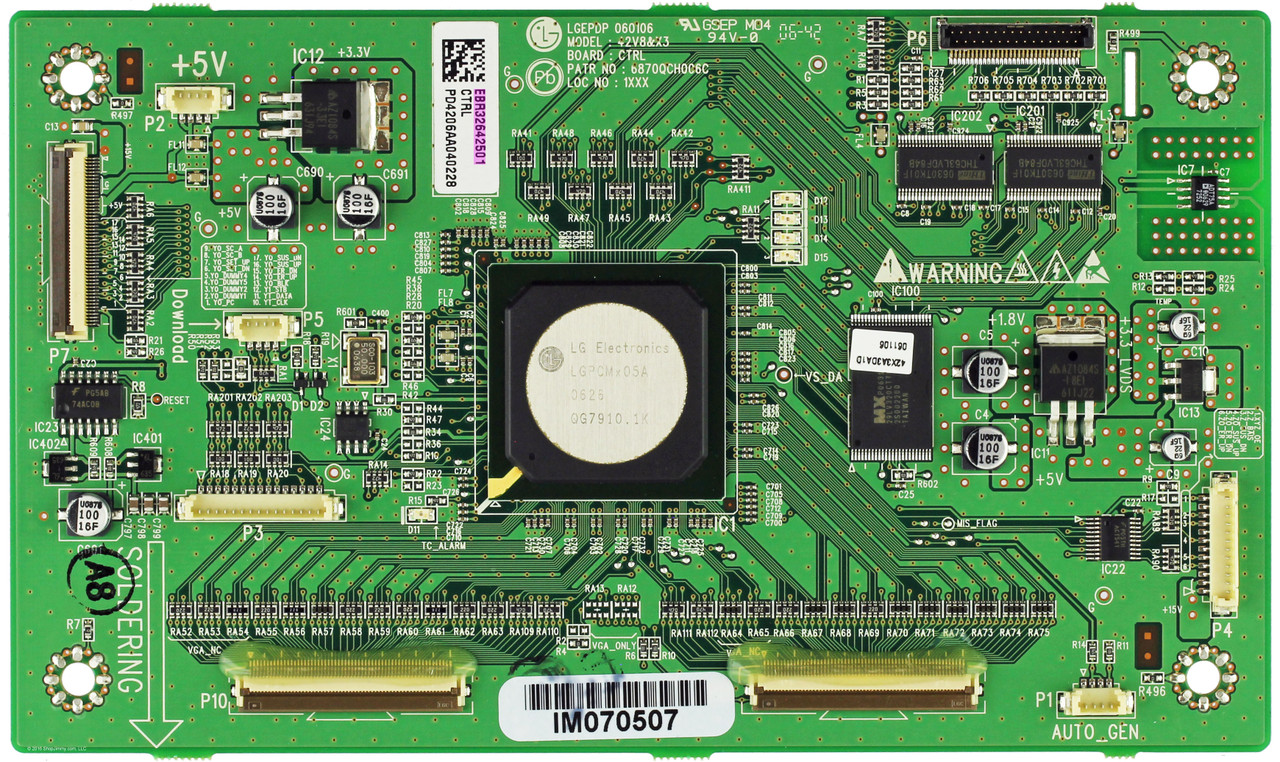 LG EBR32642501 (6870QCH106C) Main Logic CTRL Board