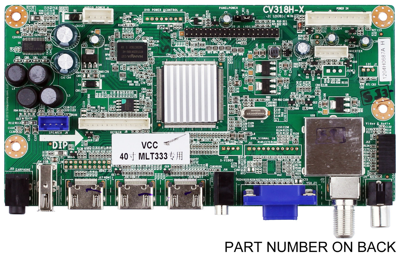Westinghouse 1204H0687A (1204H0687A H) Main Board for CW40T6DW