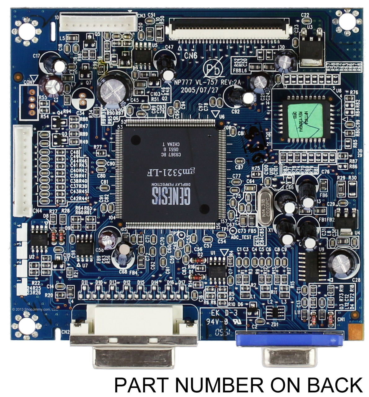 NEC 431ABL67L12 (461ABL67L12) Main Board for LCD1770NXM