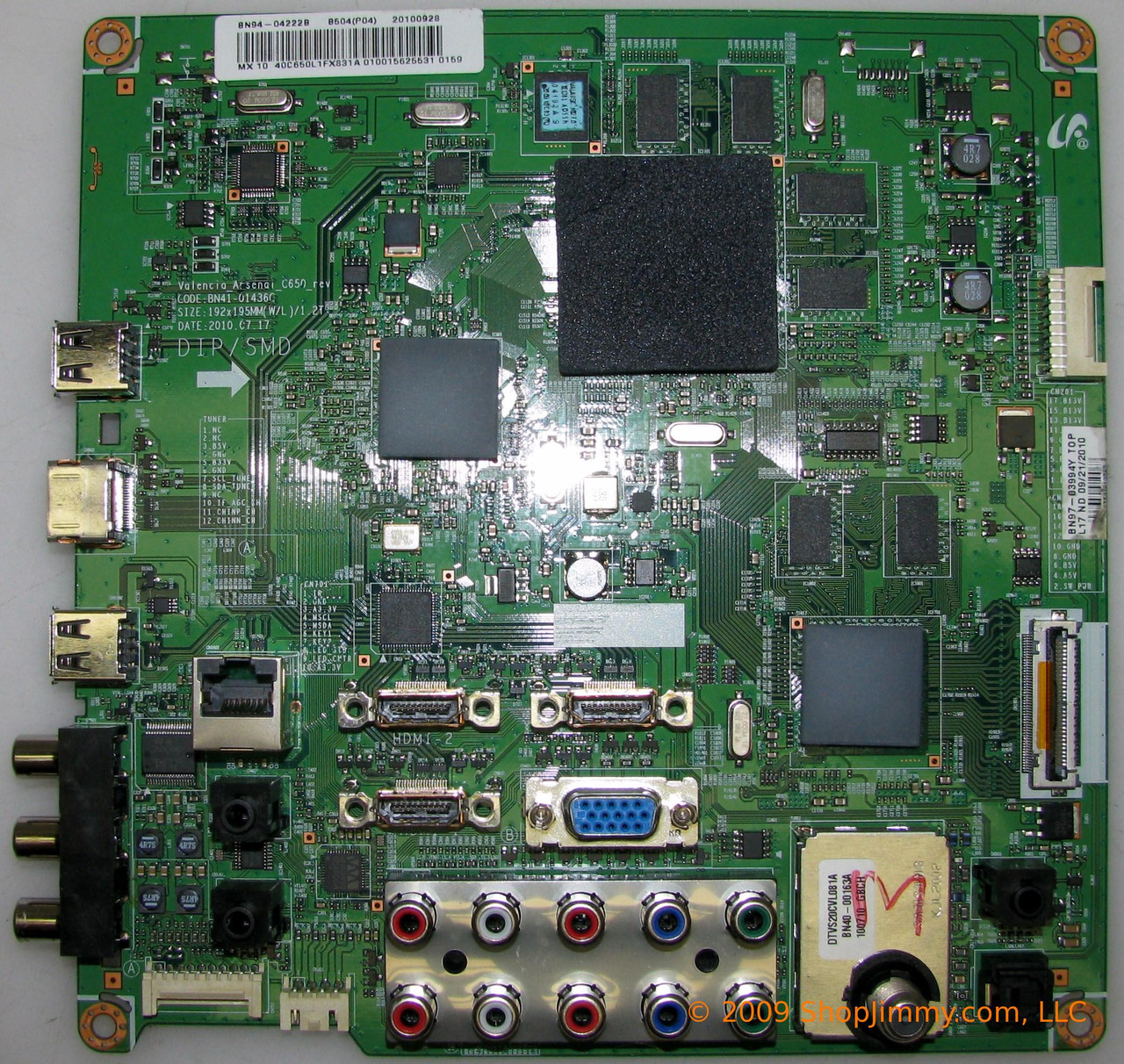 Samsung BN94-04222B Main Board for LN40C650L1FXZA