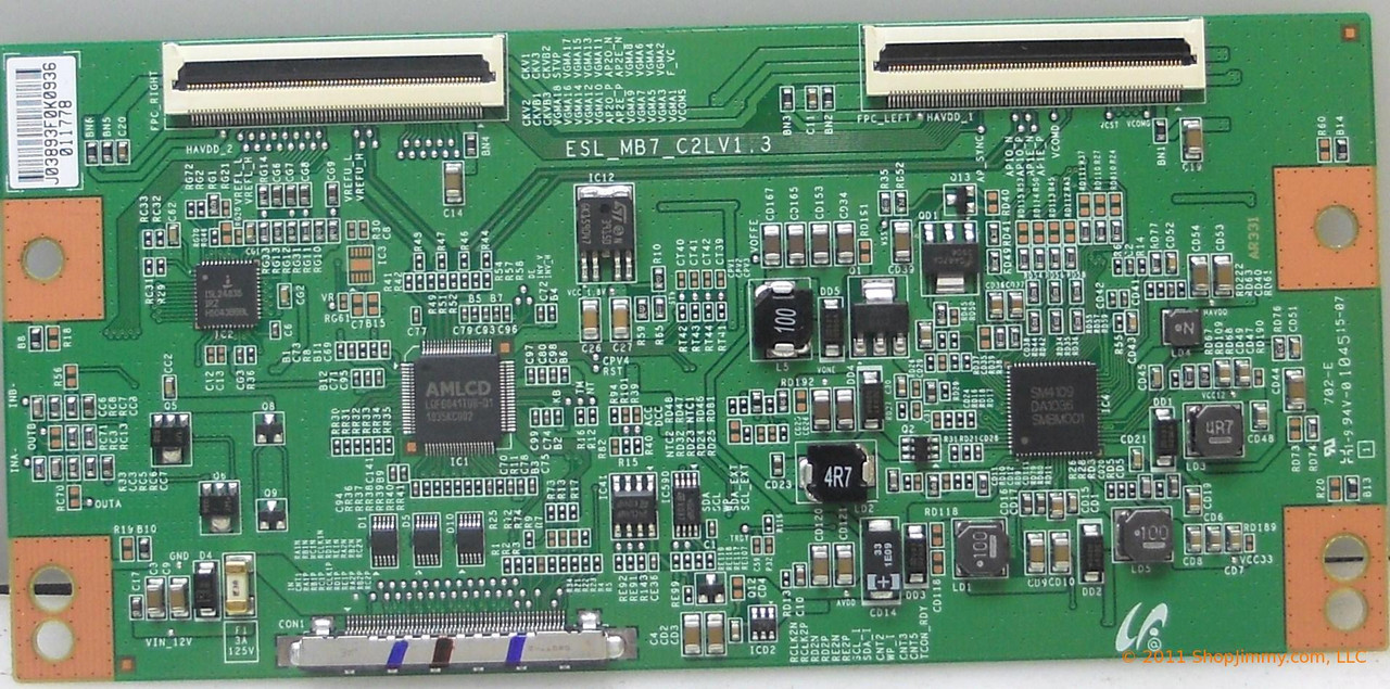 Sony LJ94-03893F (ESL_MB7_C2LV1.3) T-Con Board for KDL-40EX523