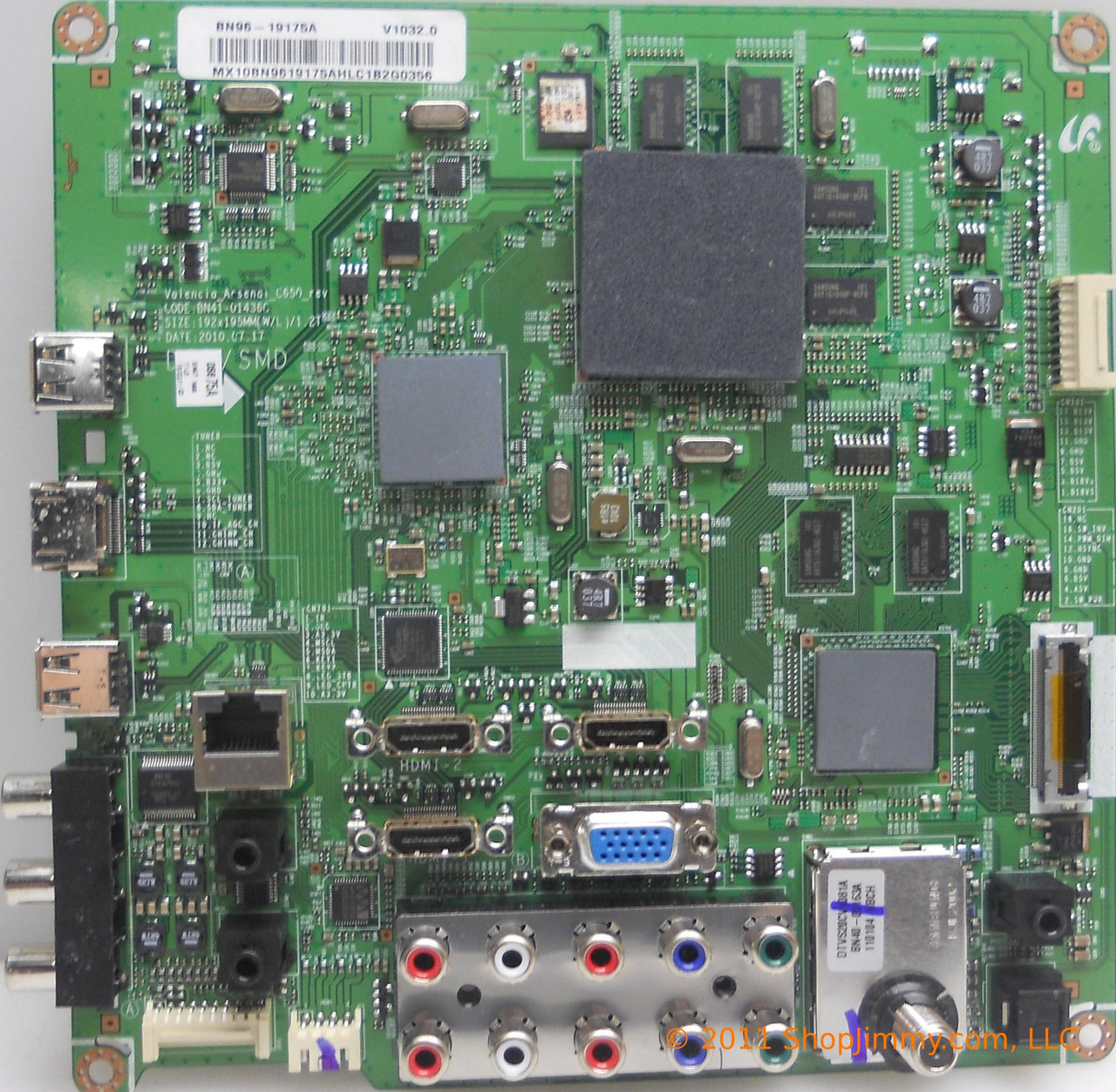 Samsung BN96-19175A Main Board for LN40C650L1FXZA
