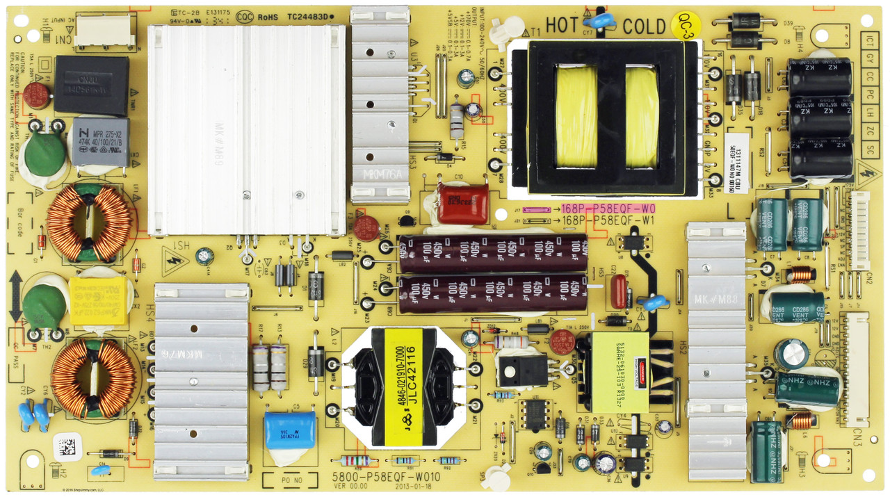 Hitachi 168P-P58EQF-W0 Power Supply 