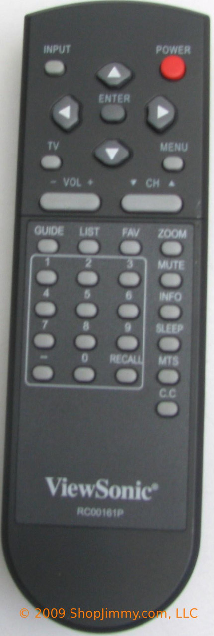 ViewSonic RC00161P Remote Control