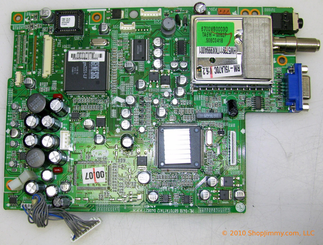 LG 3313TN1031A (6870TA17A12) Main Board for RM-15LA70C
