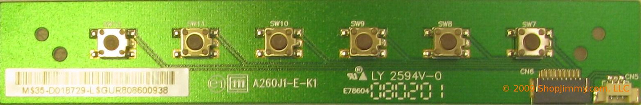 Westinghouse 35-D018729 (A260J1-E-K1) Key Controller Board