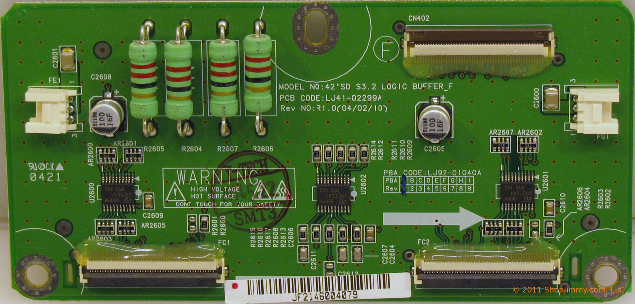 Samsung LJ92-01040A F Buffer Board