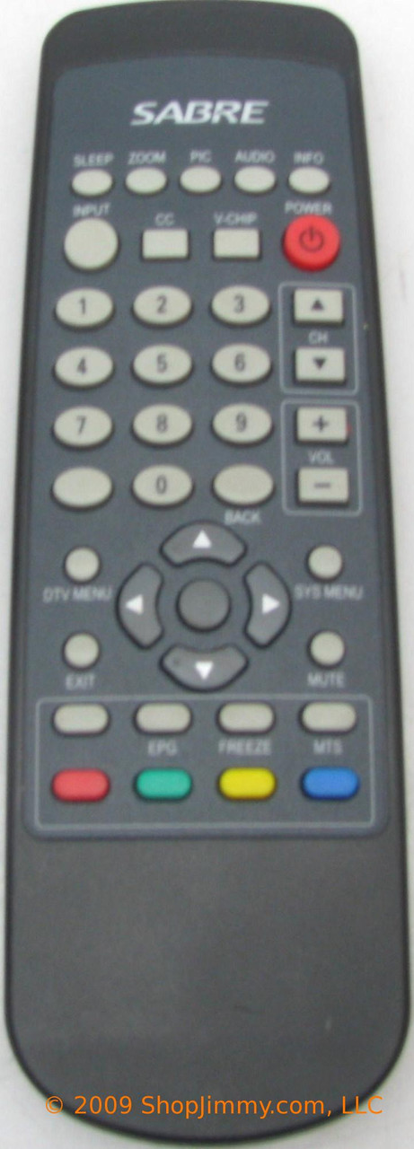 Sabre HOF07E48GPD8 (H0F07E48GPD8) Remote Control