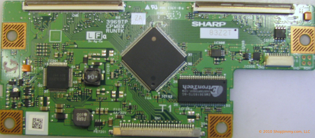 Sharp CPWBX3969TPZA (RUNTK3969TPZA) T-Con Board