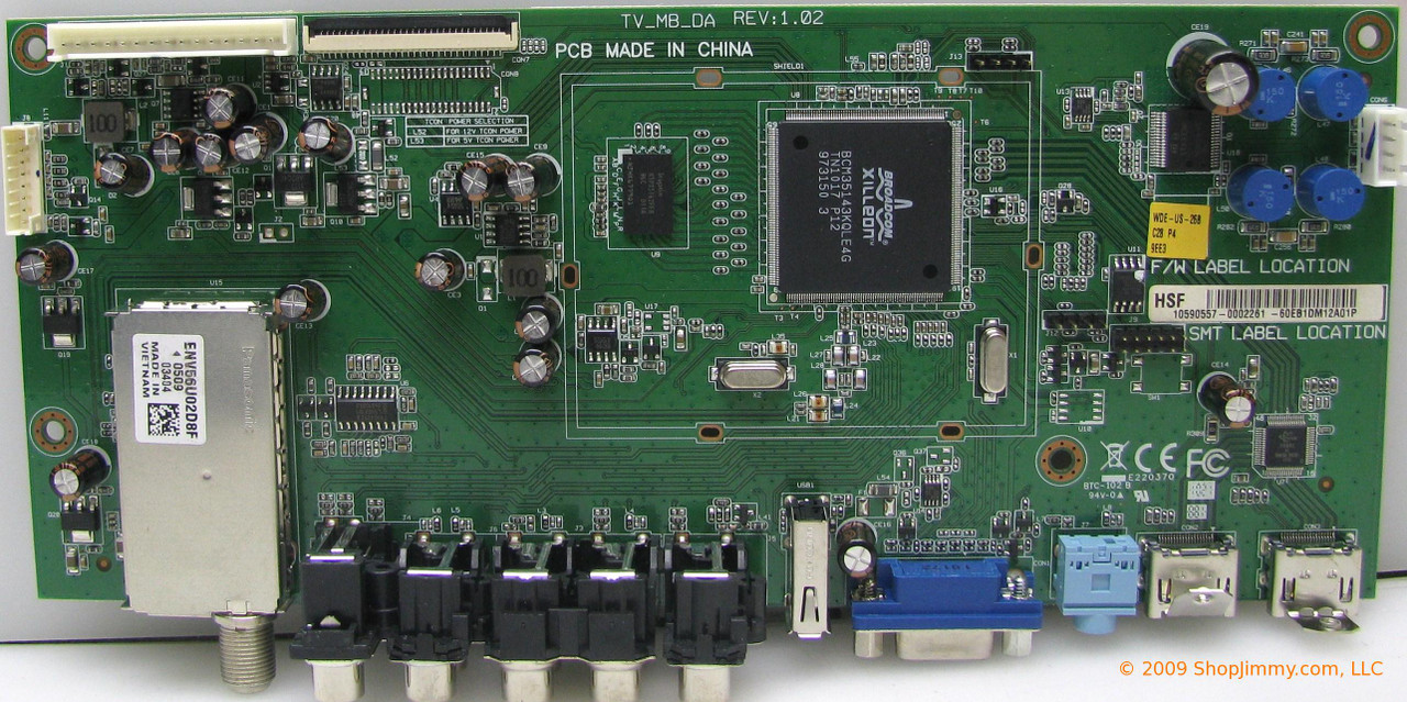 Westinghouse 60.EB1DM.12A Main Board for SK-26H640G TW-60402-C026H