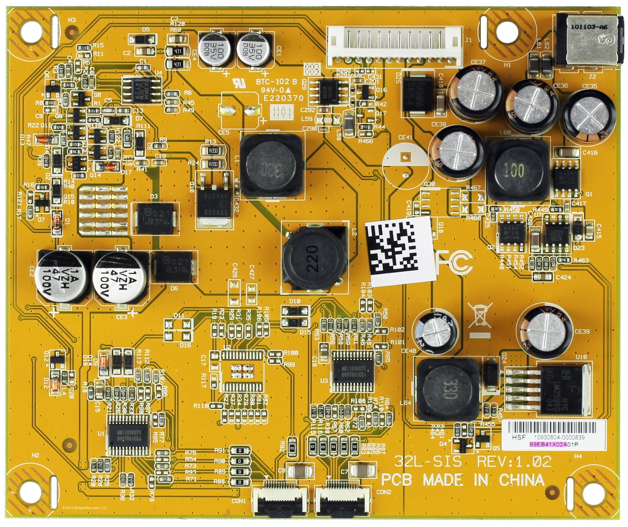 Westinghouse 69.EB41X.02A (32L-SIS) PC Board