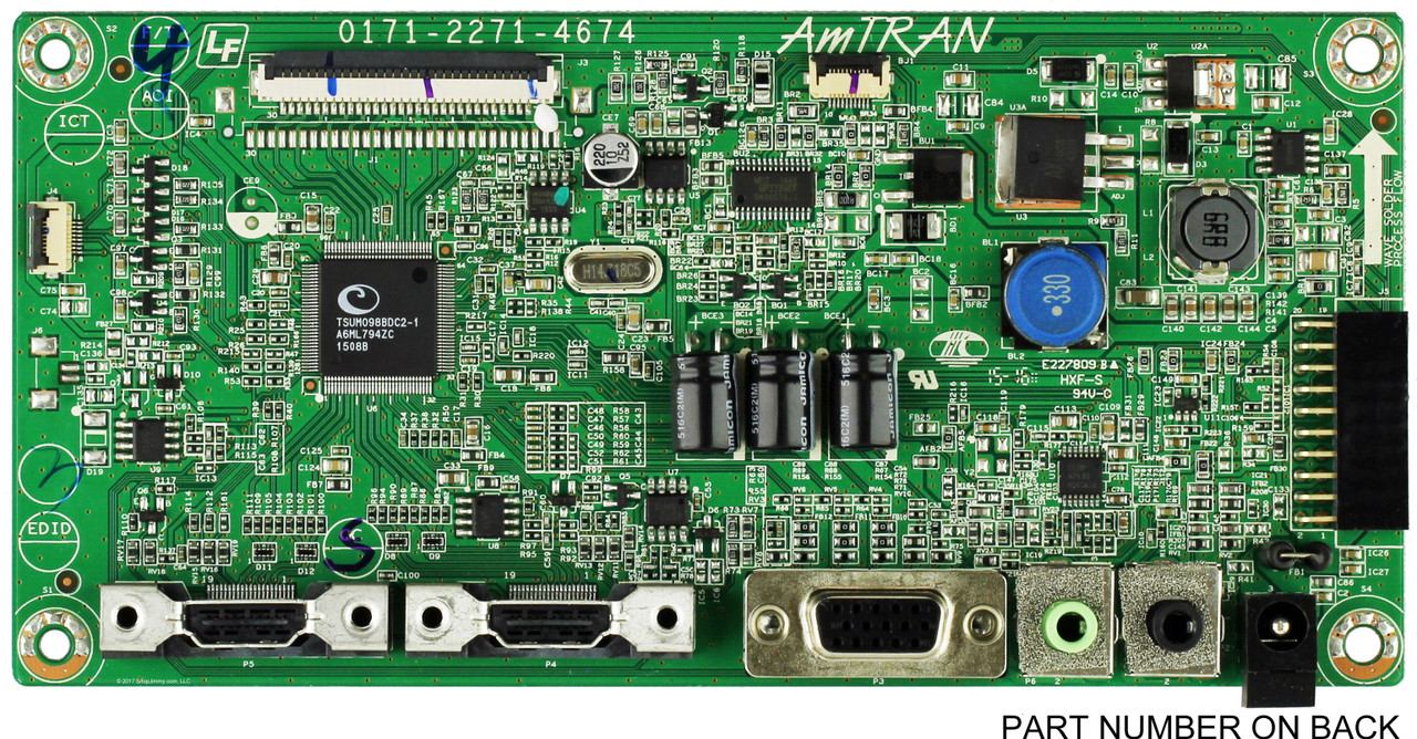 Asus 3527-0262-0150 Main Board for MX279H Monitor (SEE NOTE)