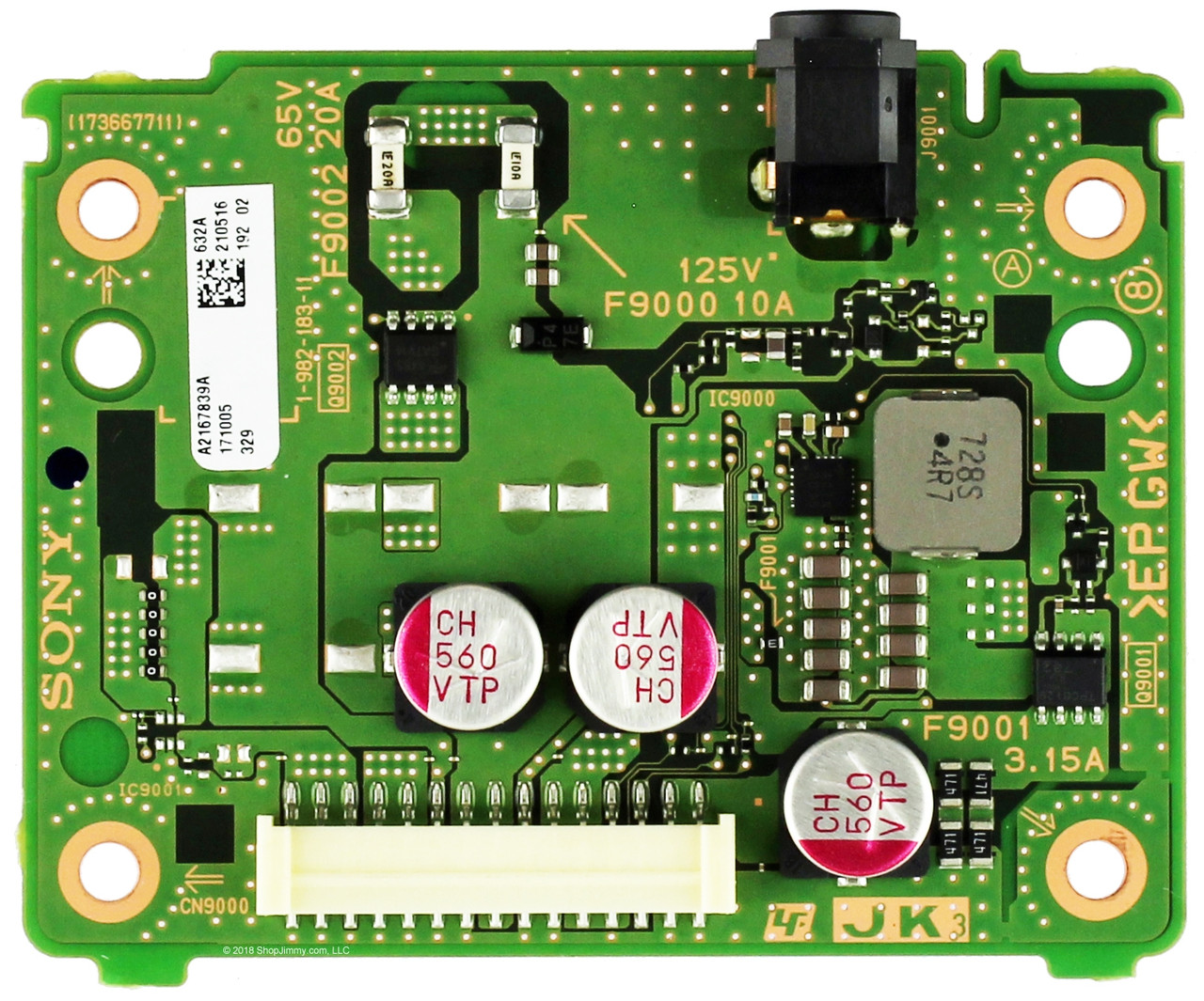Sony A-2167-839-A JK3 Power Input Board