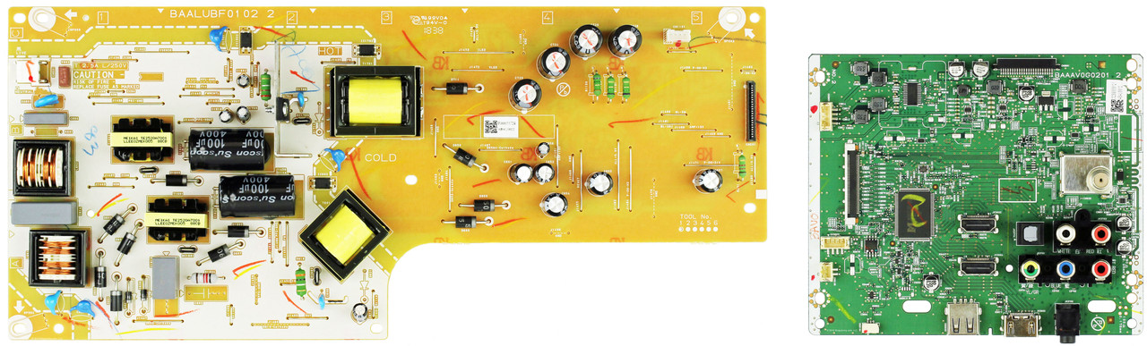 Sanyo FW50D48F (ME1 Serial) Complete LED TV Repair Parts Kit