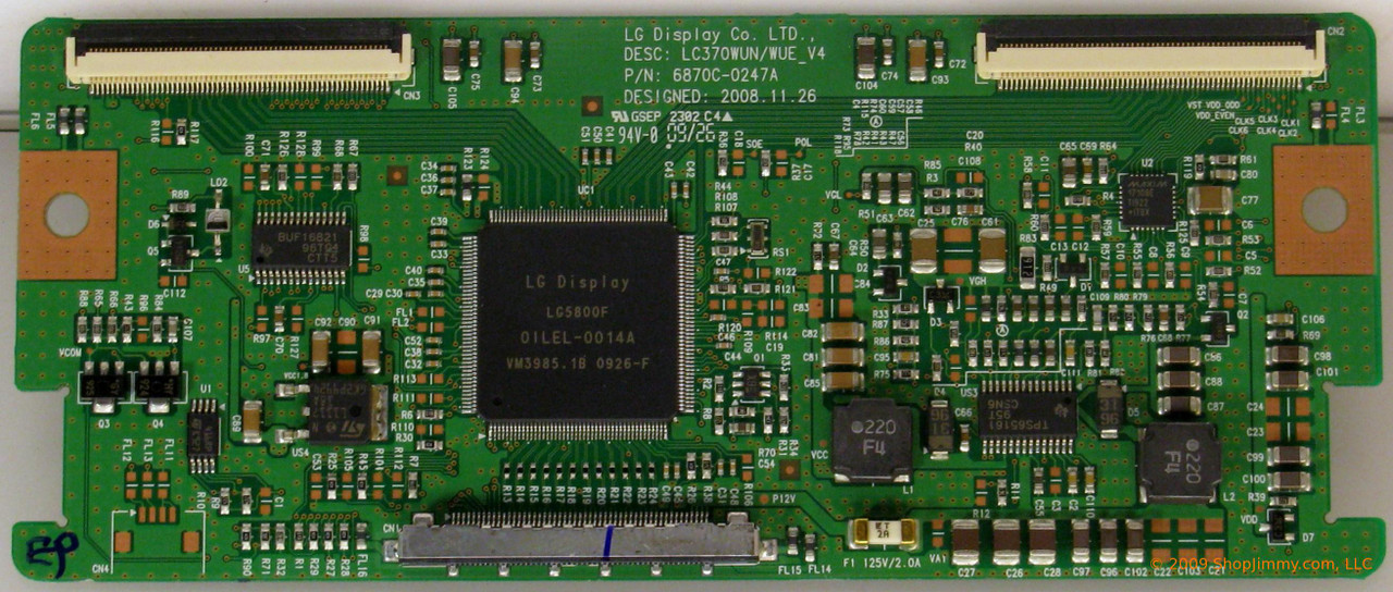 Vizio 0940-0000-3330 (6871L-1899A) T-Con Board for VL260M