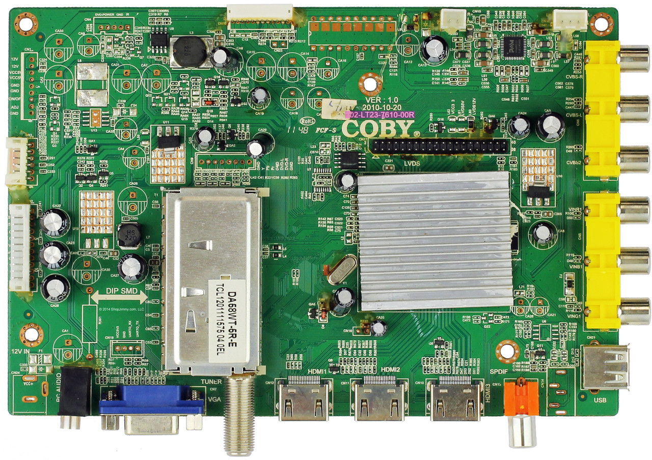 Coby 002-LT23-7610-00R Main Board for TFTV3227 Version 2