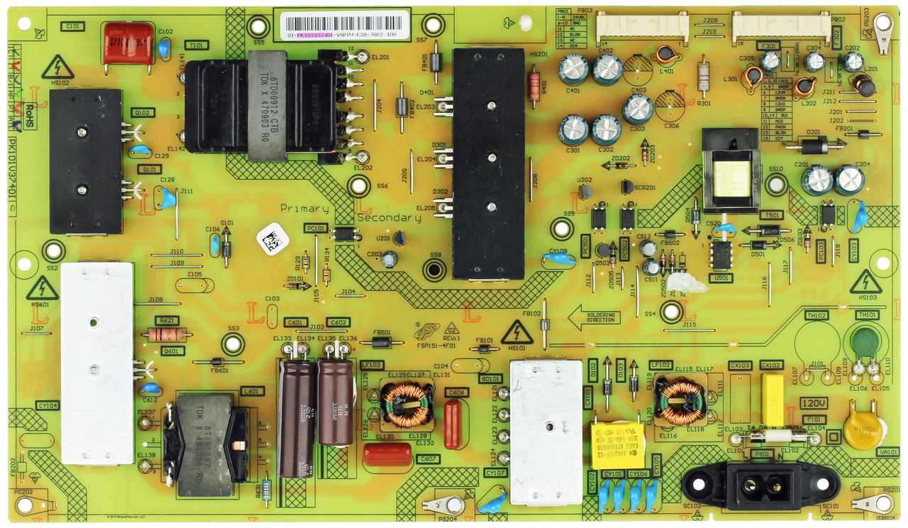Toshiba 75039428 (PK101V3740I) Power Supply for 65L5400U