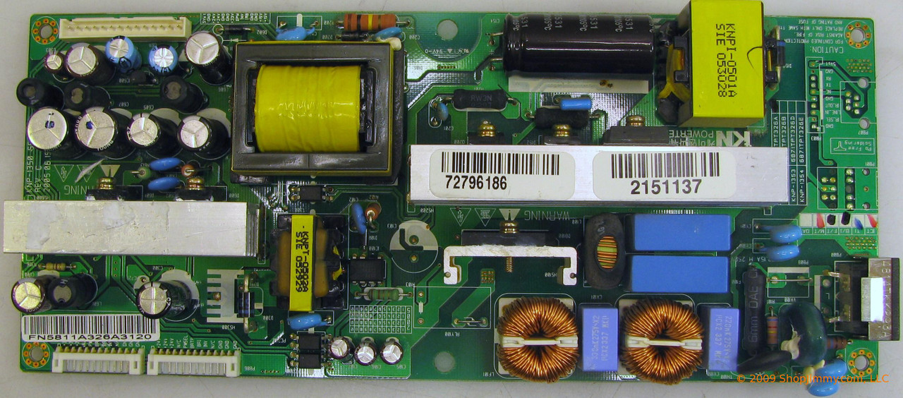 Toshiba 72796186 (KNP-1350, 6871TPT326A) Power Supply