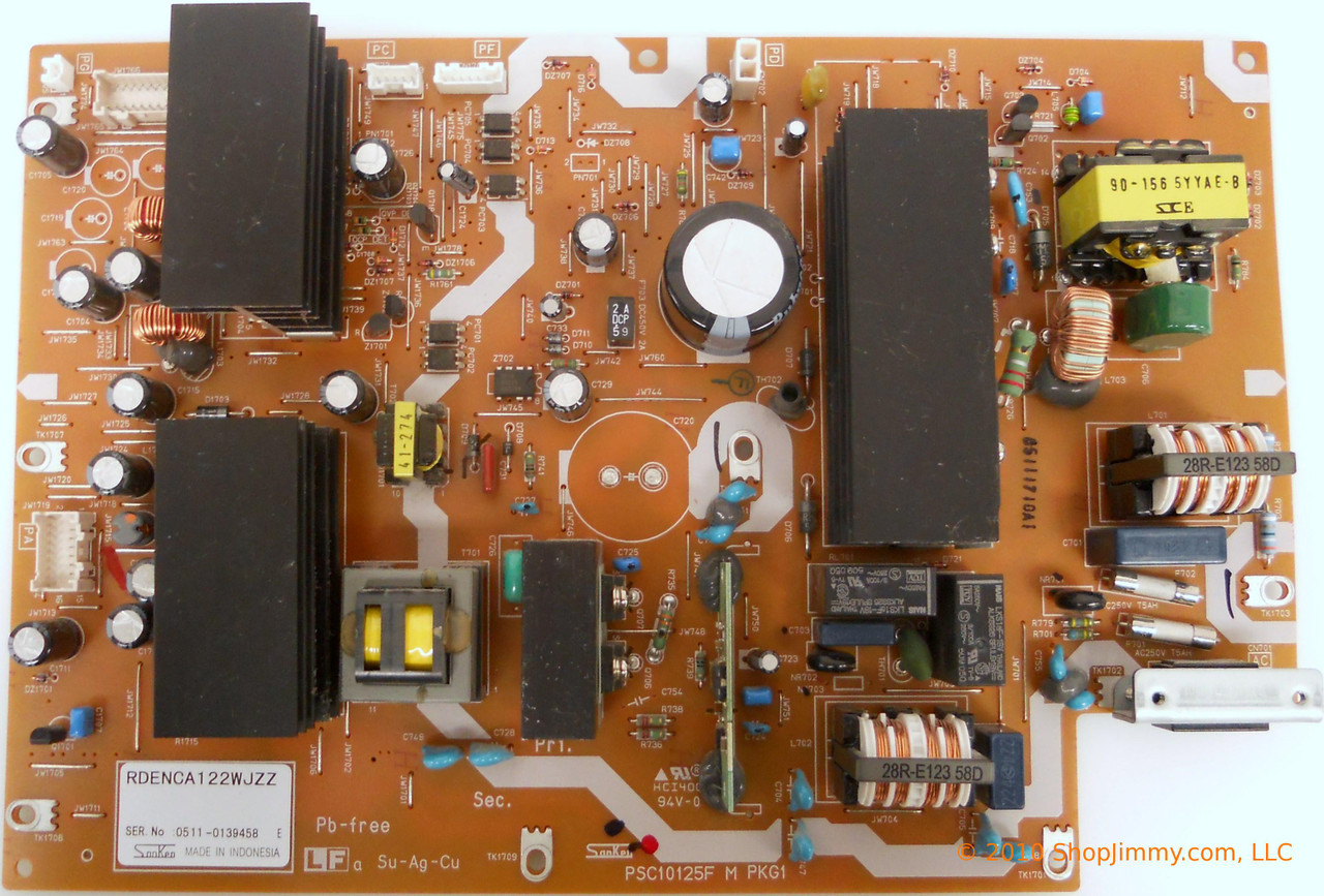 Sharp RDENCA122WJZZ (PSC10125F M PKG1) Power Supply