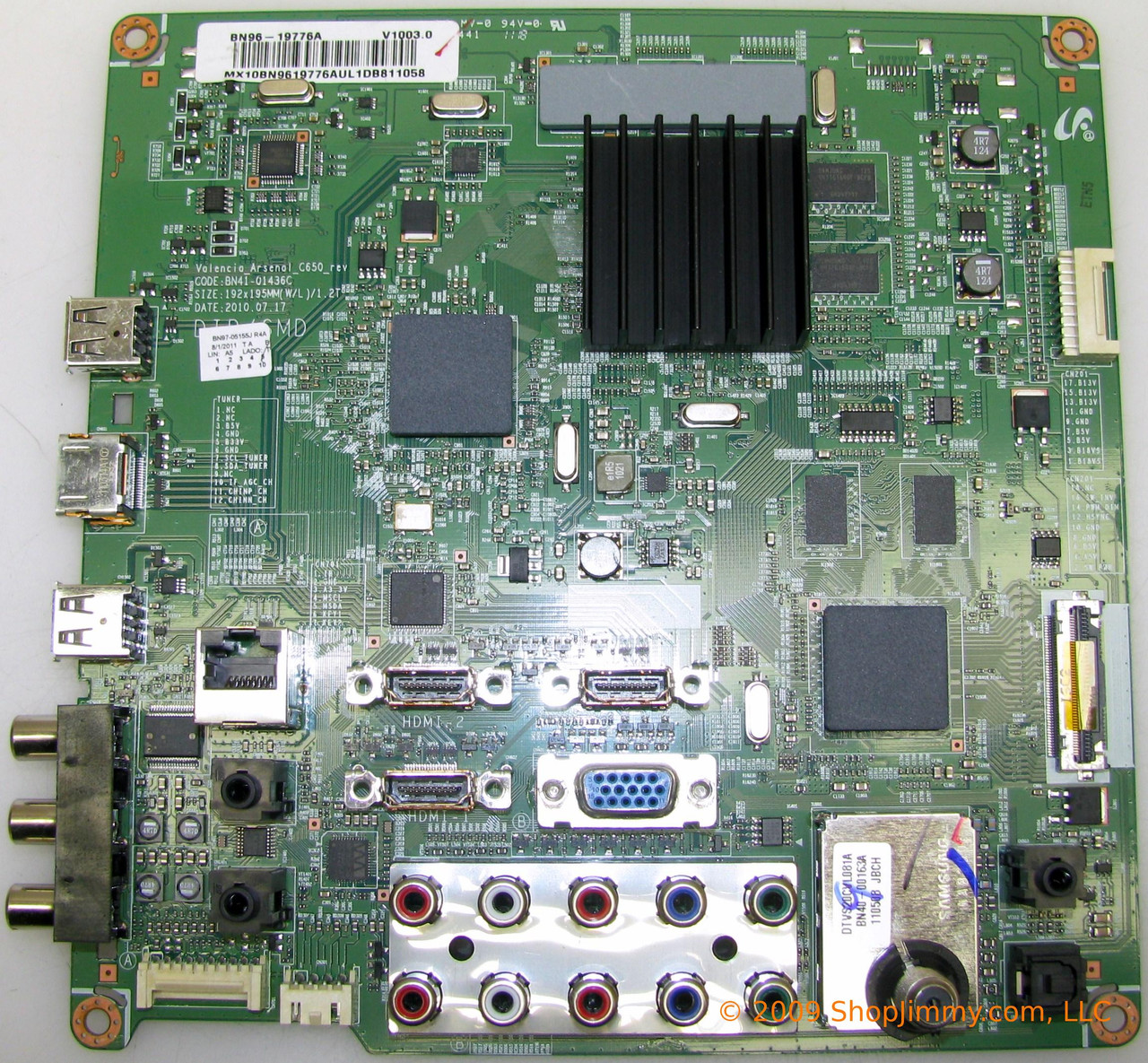 Samsung BN96-19776A Main Board for LN46D630M3FXZA