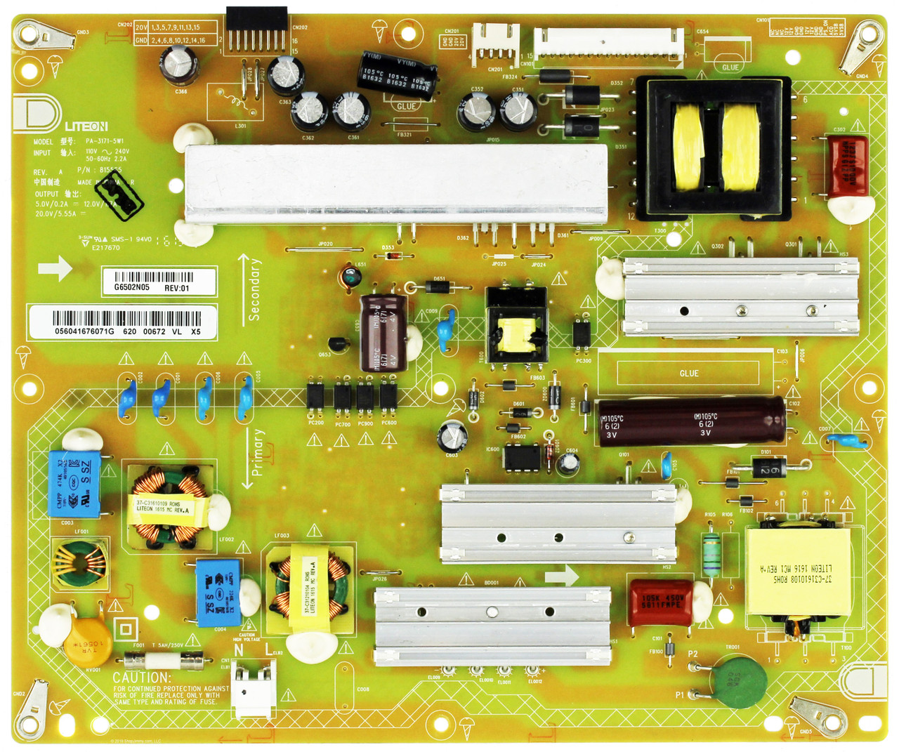 Vizio Replacement Power Supply Board E550I-B2E