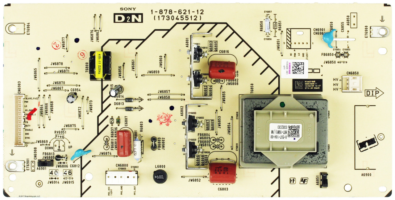 Sony A-1663-190-E (1-878-621-12, 173045512) D2N Board