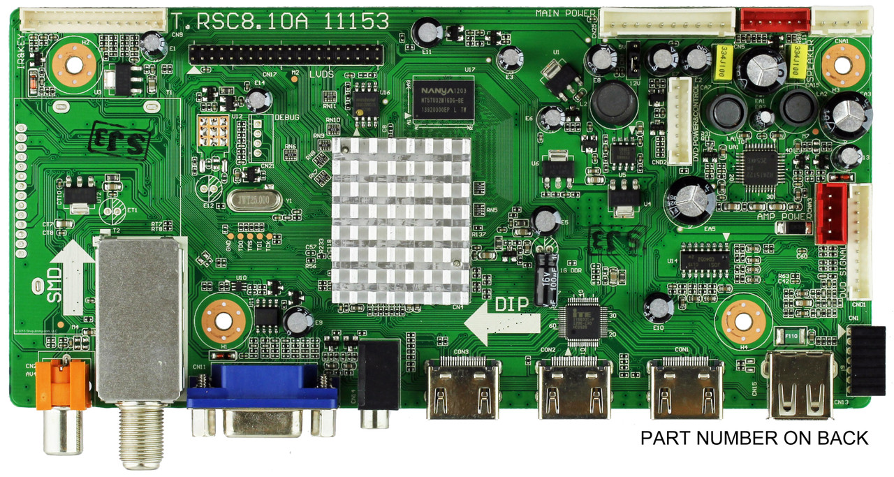 Sceptre 1E2D0007 (T.RSC8.10A 11153) Main Board for E325BD-HD