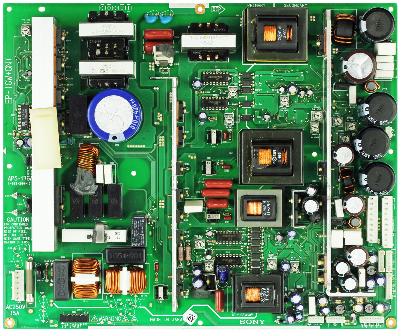Sanyo 1-683-280-12 (APS-176A) Power Supply for PDP-42H1AN