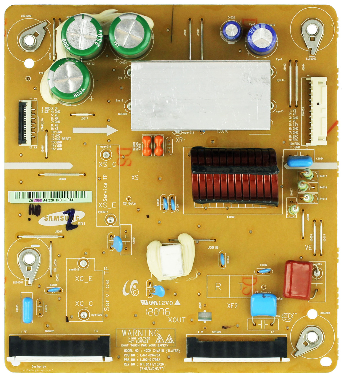Samsung BN96-16510C (LJ92-01796C) X-Main Board