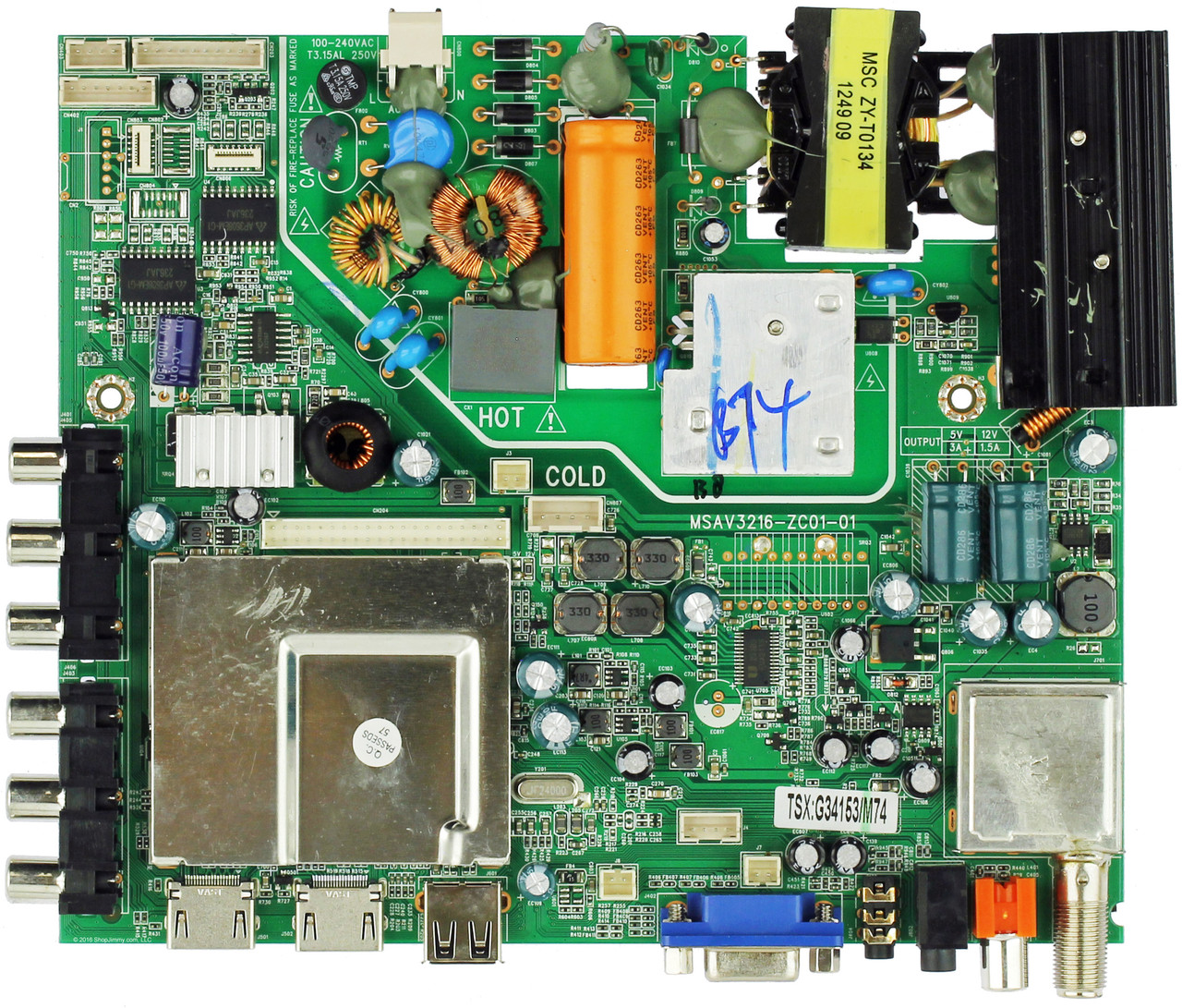 Haier TB300714801M Main Board / Power Supply for LE32F2220 (LE32F2220B Version)