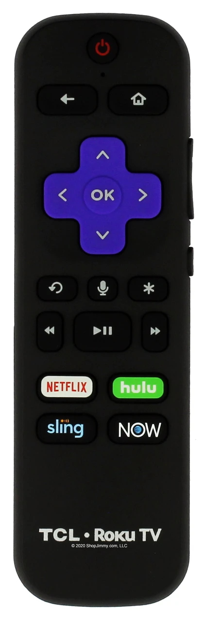 TCL 06-WFZNYY-ARC580 Roku Remote Control w/ Netflix Hulu Sling NOW--OPEN BAG
