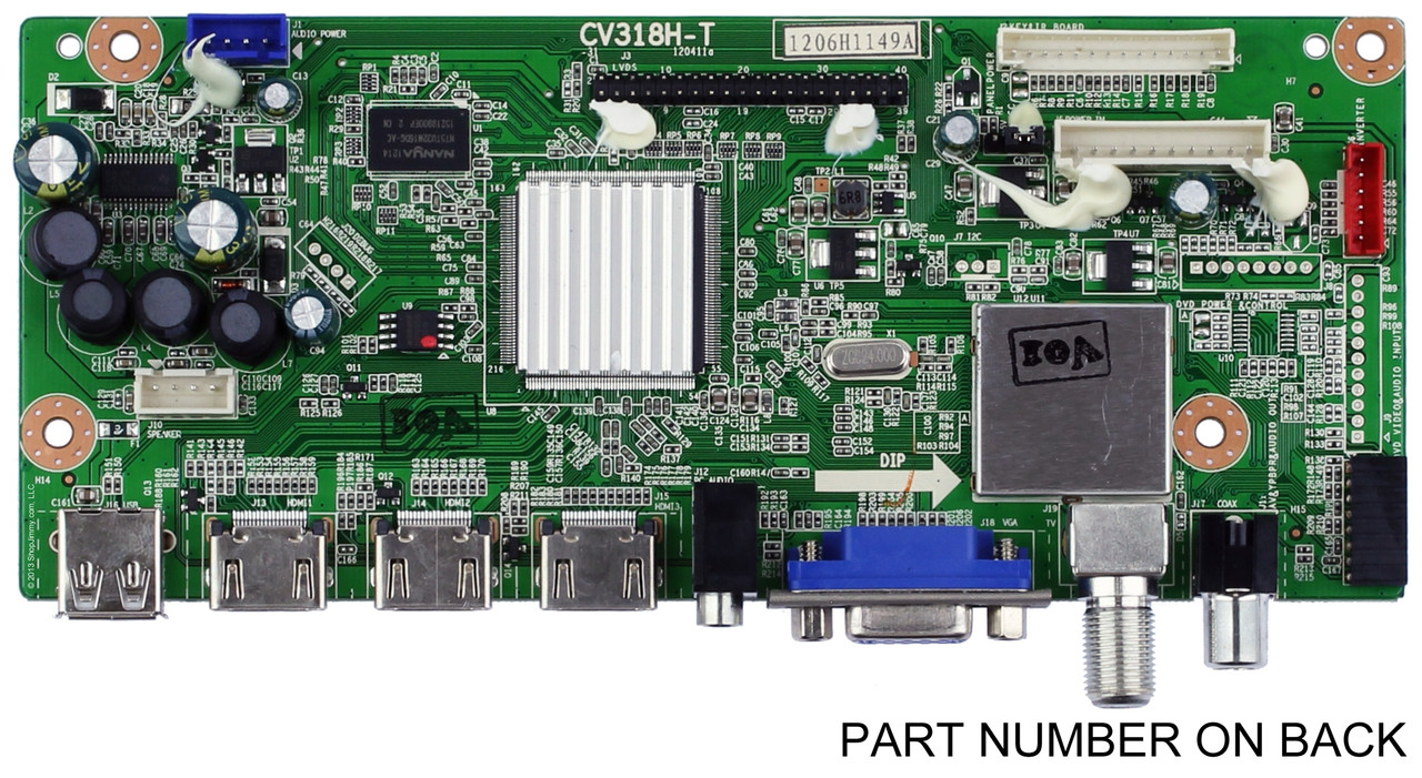 Element TI12309 (CV318H-T) Main Board for ELDFW407
