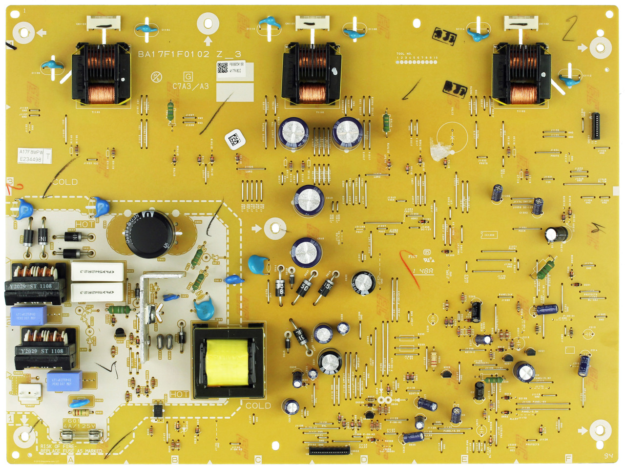 Philips/Emerson/Sylvania A17F8MPW-001 Power Supply / Backlight Inverter