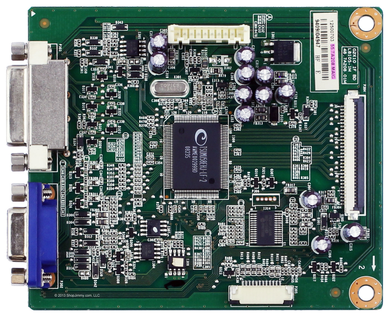 Dell 55.7A208.MAIG (L8105-1M, G2X10) Main Board for G2210T