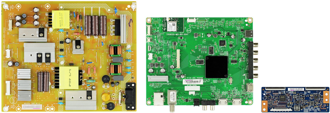 Vizio D50F-F1 (LTMWVTLU / LTMWVTKU Serial) Complete TV Repair Parts Kit