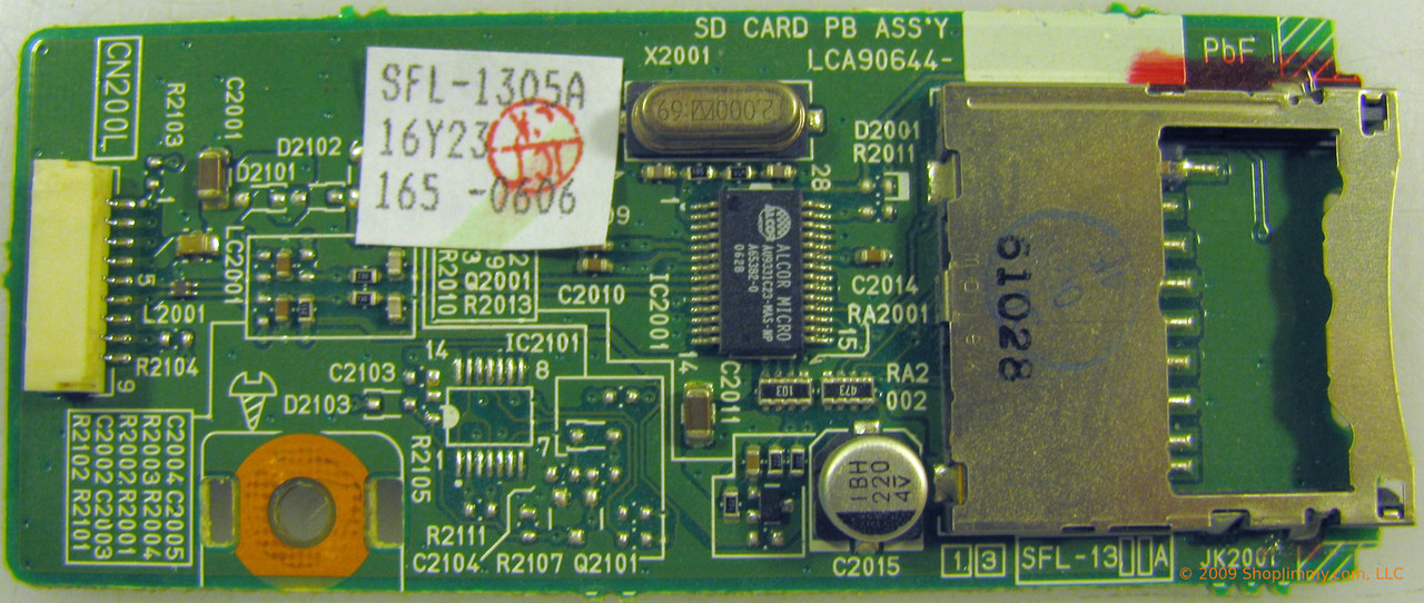 JVC SFL-1305A-M2 (LCA90644, SFL-1305A) SD Card
