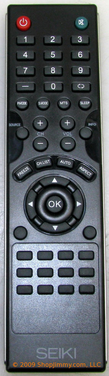 Seiki LC-32G82 Remote Control