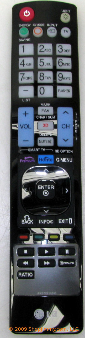 LG AKB72914043 Remote Control - New