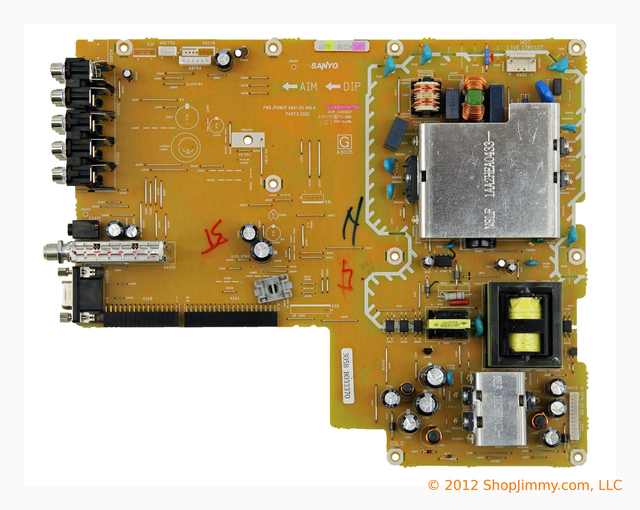 Sanyo 1LG4B10Y0670A N8ML Power Supply for DP26640 P26640-07